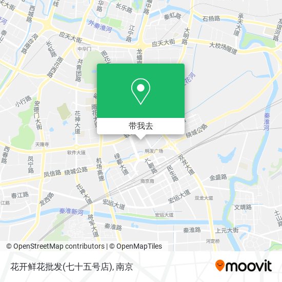 花开鲜花批发(七十五号店)地图