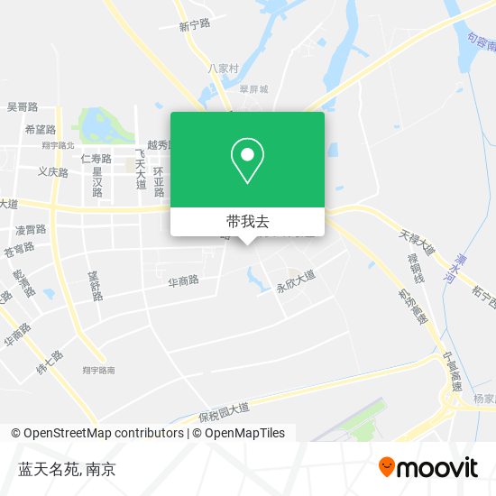 蓝天名苑地图