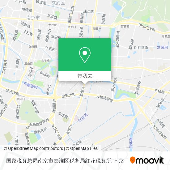 国家税务总局南京市秦淮区税务局红花税务所地图
