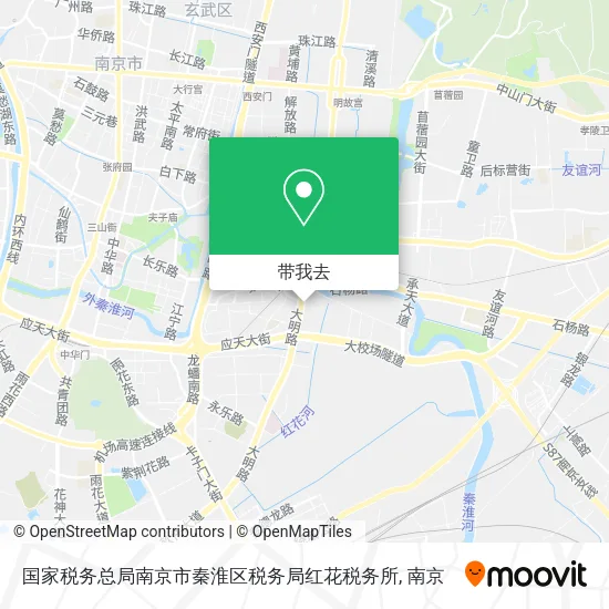 国家税务总局南京市秦淮区税务局红花税务所地图