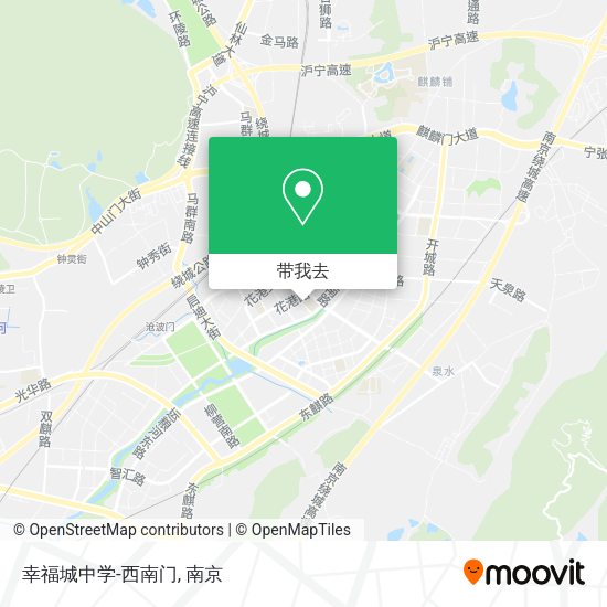 幸福城中学-西南门地图