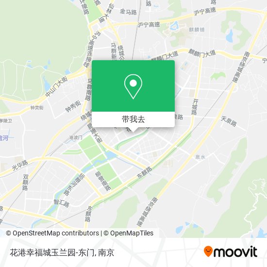 花港幸福城玉兰园-东门地图