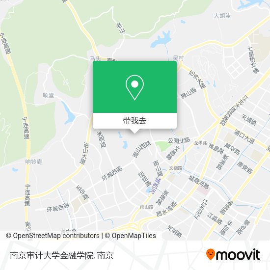 南京审计大学金融学院地图