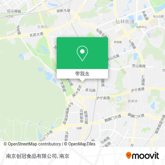 南京创冠食品有限公司地图
