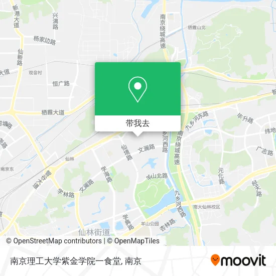 南京理工大学紫金学院一食堂地图