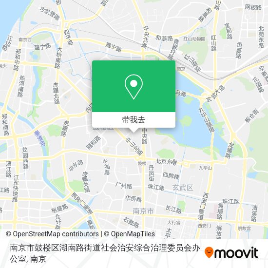 南京市鼓楼区湖南路街道社会治安综合治理委员会办公室地图