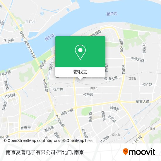南京夏普电子有限公司-西北门地图