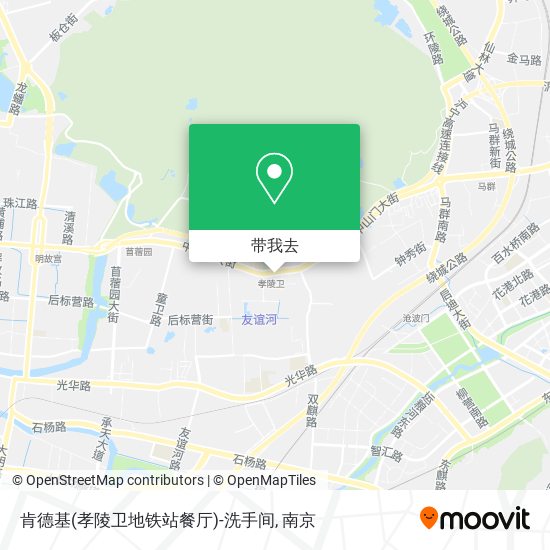 肯德基(孝陵卫地铁站餐厅)-洗手间地图