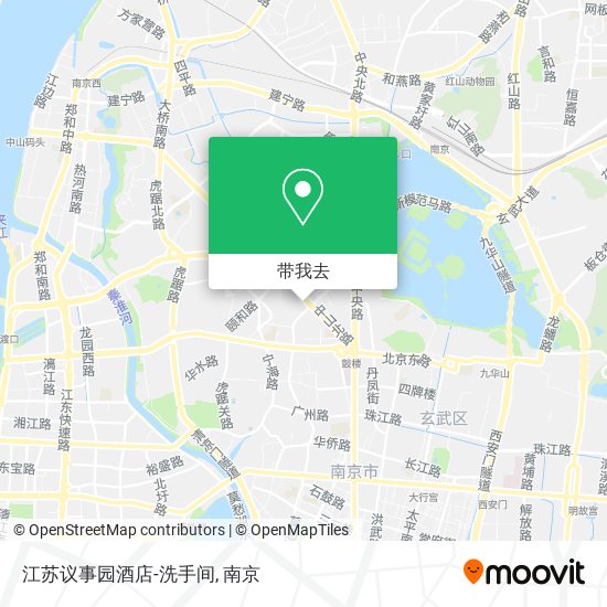 江苏议事园酒店-洗手间地图