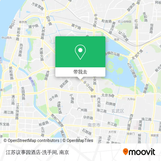 江苏议事园酒店-洗手间地图