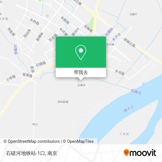 石碛河地铁站-1口地图