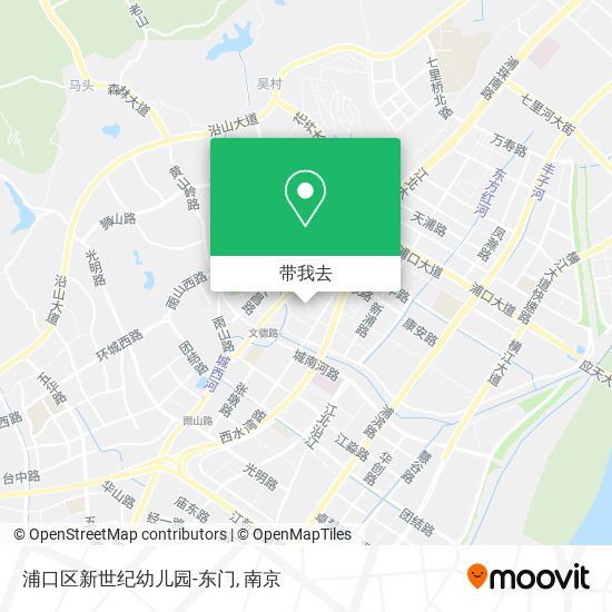 浦口区新世纪幼儿园-东门地图