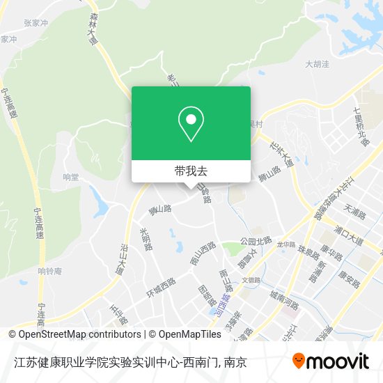 江苏健康职业学院实验实训中心-西南门地图