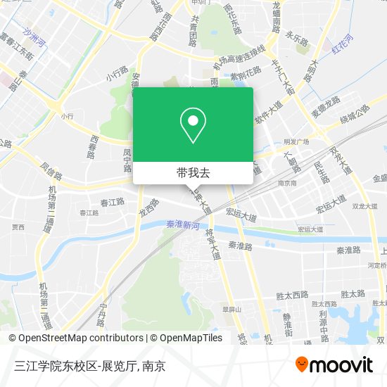 三江学院东校区-展览厅地图