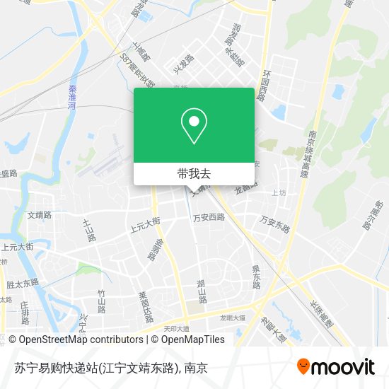 苏宁易购快递站(江宁文靖东路)地图
