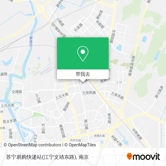 苏宁易购快递站(江宁文靖东路)地图