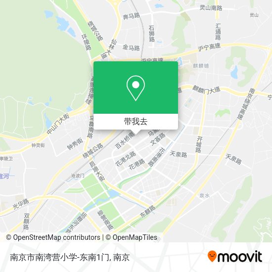 南京市南湾营小学-东南1门地图