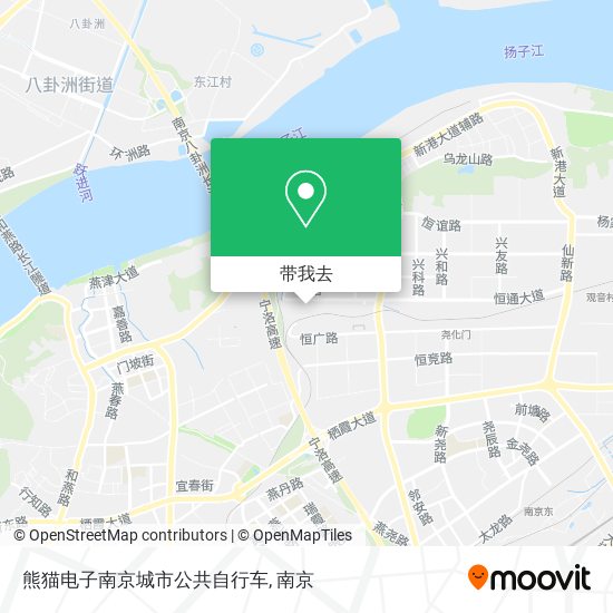 熊猫电子南京城市公共自行车地图