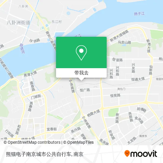 熊猫电子南京城市公共自行车地图