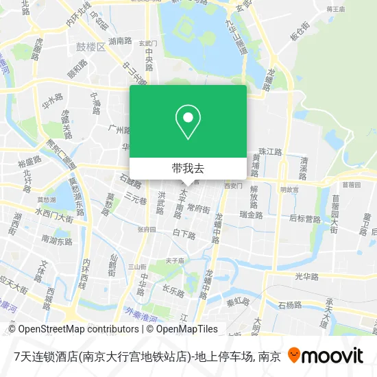 7天连锁酒店(南京大行宫地铁站店)-地上停车场地图