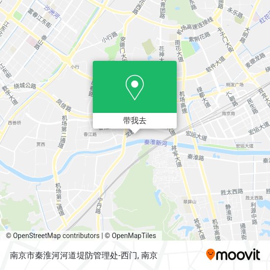 南京市秦淮河河道堤防管理处-西门地图