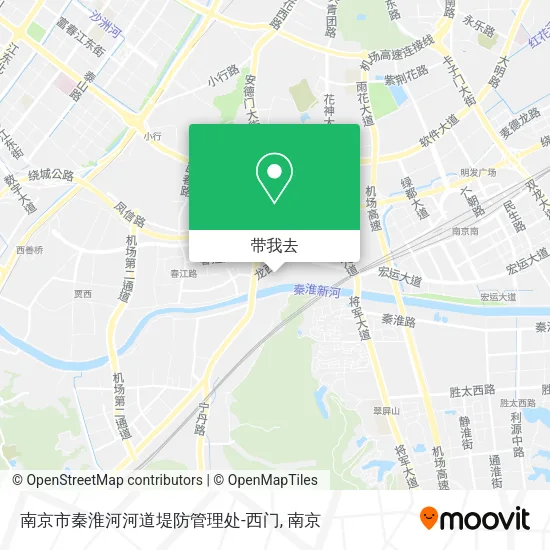 南京市秦淮河河道堤防管理处-西门地图