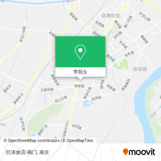 巨涛旅店-南门地图