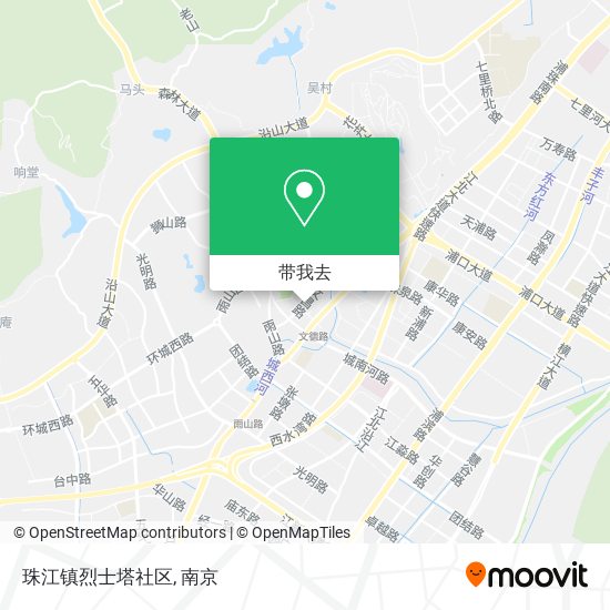 珠江镇烈士塔社区地图