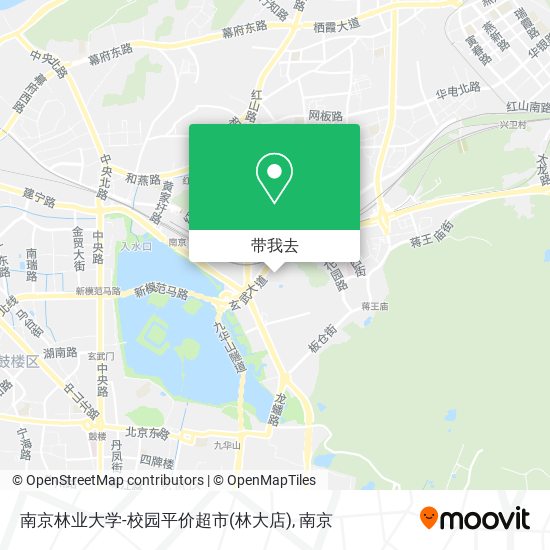 南京林业大学-校园平价超市(林大店)地图