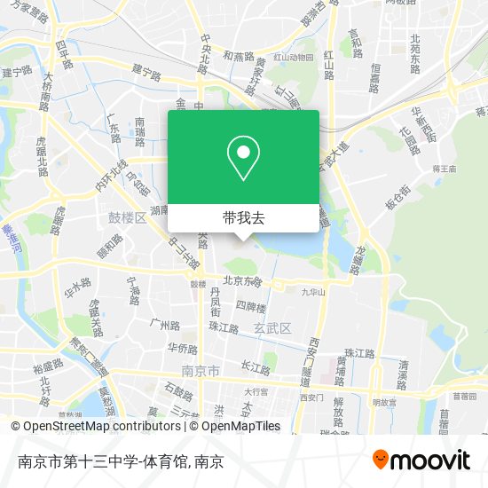 南京市第十三中学-体育馆地图