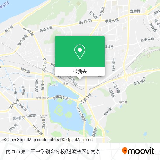 南京市第十三中学锁金分校(过渡校区)地图