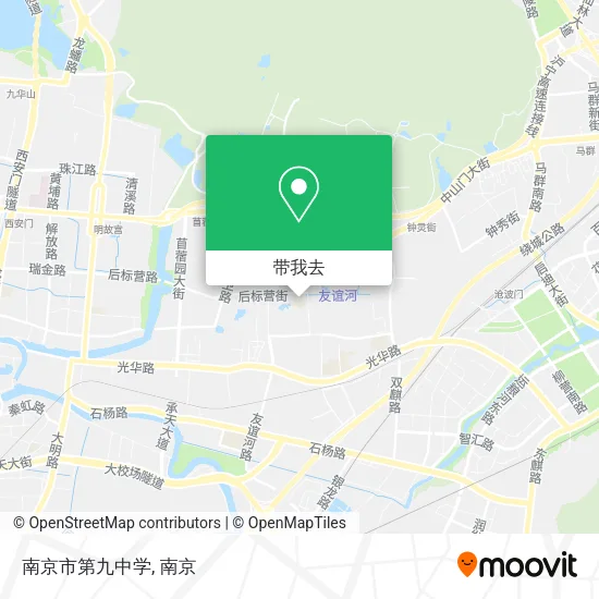 南京市第九中学地图