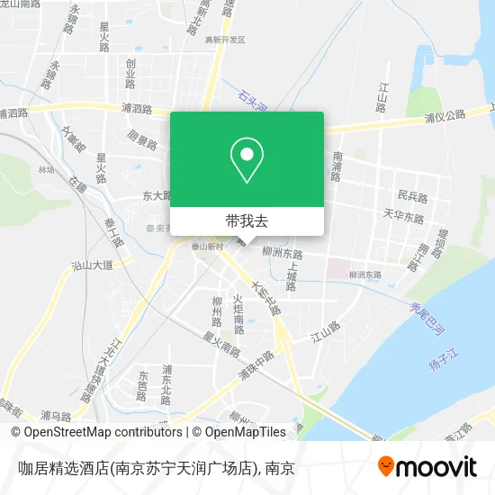 咖居精选酒店(南京苏宁天润广场店)地图