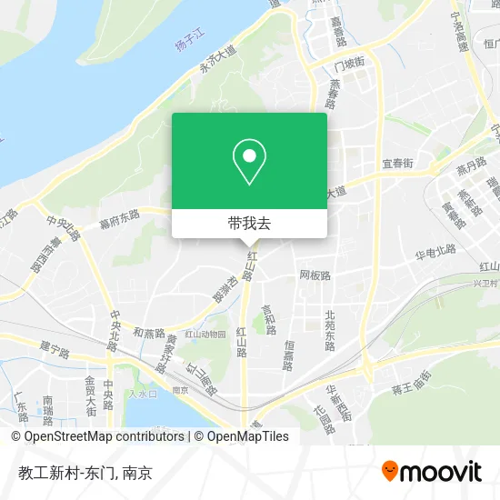 教工新村-东门地图