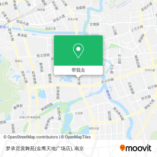 梦承霓裳舞苑(金鹰天地广场店)地图
