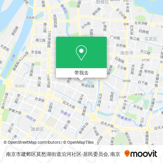 南京市建邺区莫愁湖街道沿河社区-居民委员会地图