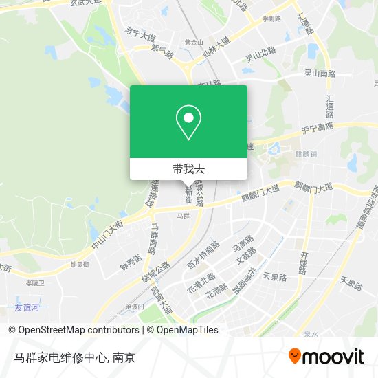 马群家电维修中心地图