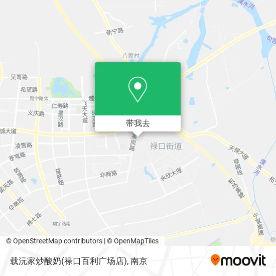 载沅家炒酸奶(禄口百利广场店)地图