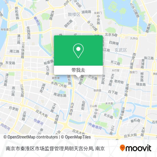 南京市秦淮区市场监督管理局朝天宫分局地图