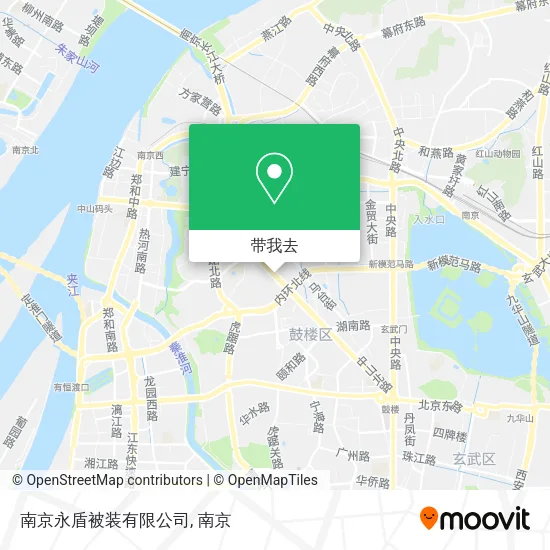 南京永盾被装有限公司地图