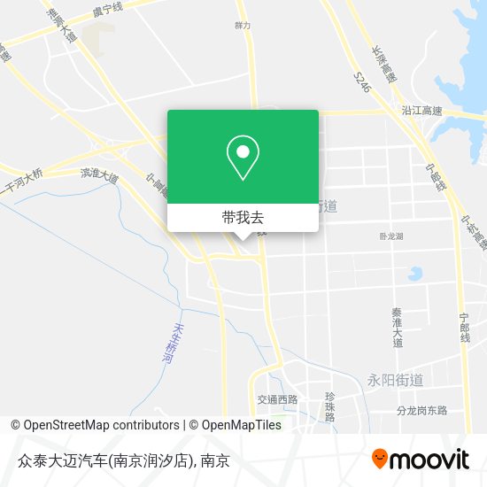 众泰大迈汽车(南京润汐店)地图