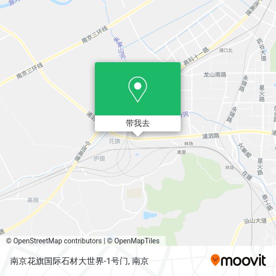 南京花旗国际石材大世界-1号门地图