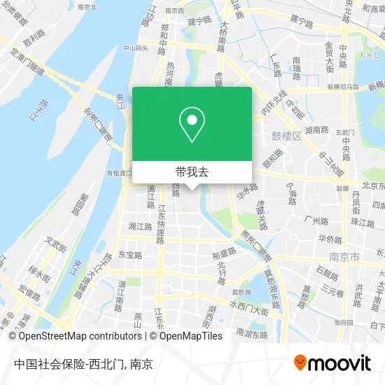中国社会保险-西北门地图