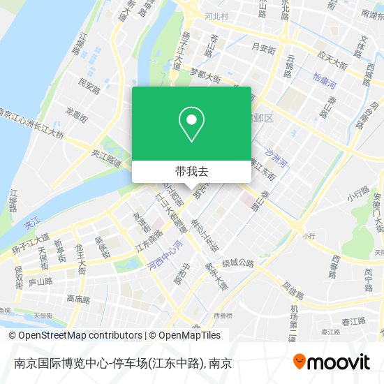 南京国际博览中心-停车场(江东中路)地图