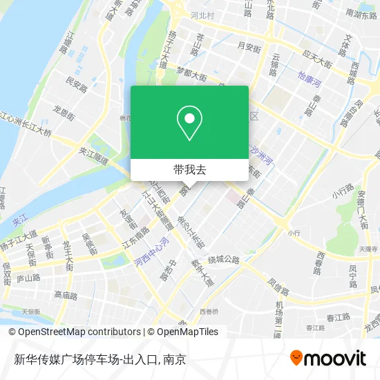 新华传媒广场停车场-出入口地图