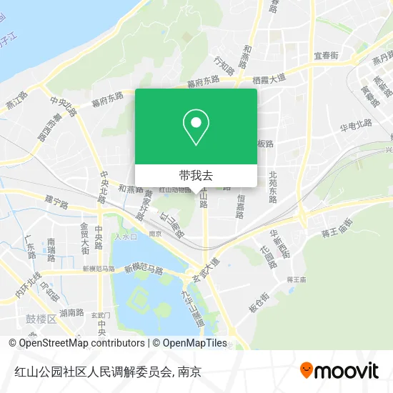 红山公园社区人民调解委员会地图
