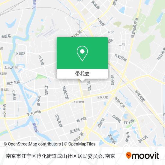 南京市江宁区淳化街道成山社区居民委员会地图
