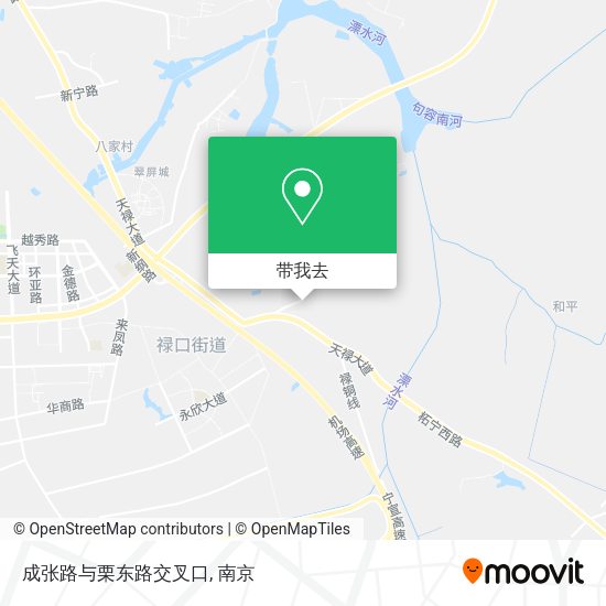 成张路与栗东路交叉口地图
