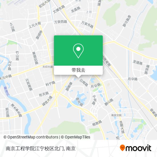 南京工程学院江宁校区北门地图