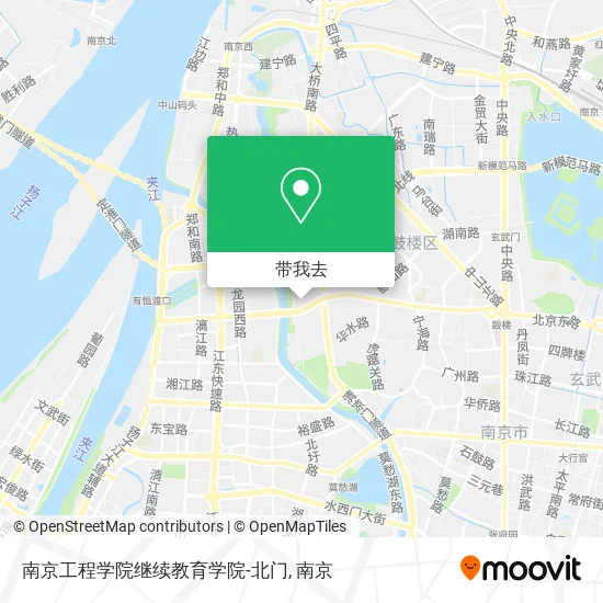 南京工程学院继续教育学院-北门地图